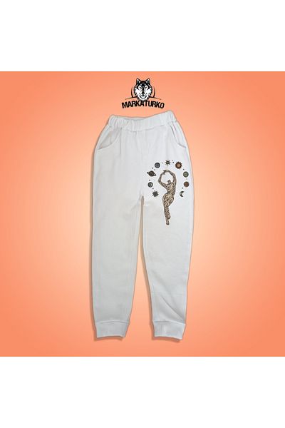 MarkaTurko Minimal printed unisex Special Design Βαμβακερή παιδική φόρμα 2405-B164