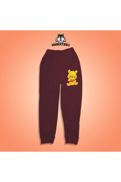MarkaTurko Winnie the poo printed unisex Προσαρμοσμένο σχέδιο Βαμβακερή παιδική φόρμα 706-B210