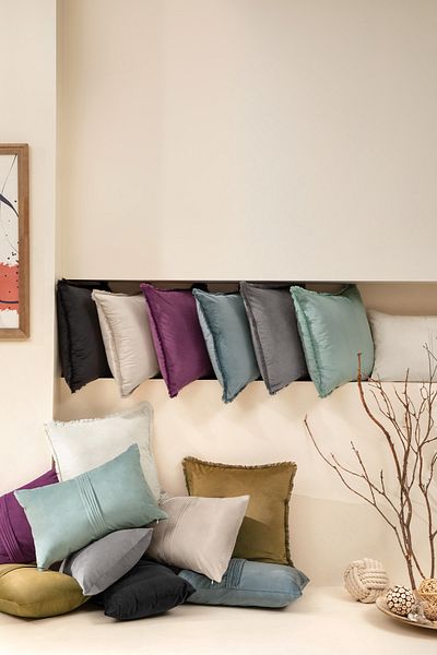 Yataş Donna Decorative Throw Pillow - Ash Purple