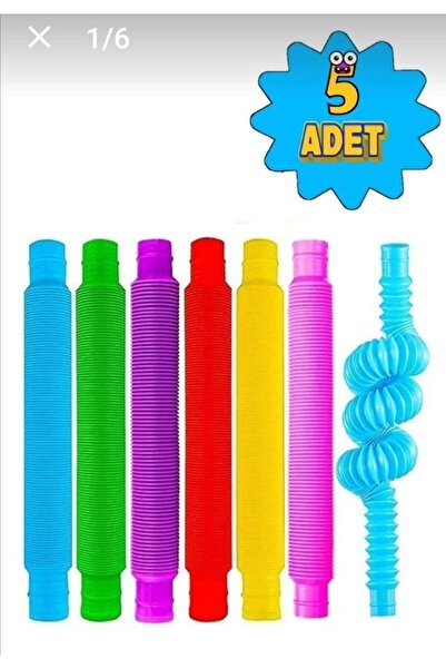 ümit toys 5'li Pop Tube Stres Giderici Fidget (5 Adet Pop Tube)