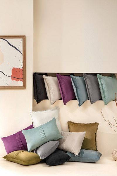 Yataş Otis Decorative Throw Pillow - Ash Purple