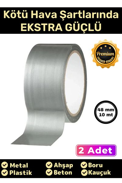 Pastimore Premium Series Multi-Purpose Waterproof Leak Proof Strong Durable Insulation Gray Repair Tape 48 Mm 2x10mt