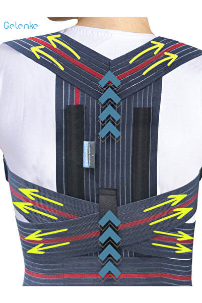 Gelenke Ortopedik Dik Duruş Korsesi Sırt Omuz Kambur Dik Duruş Durmak Için Ko...