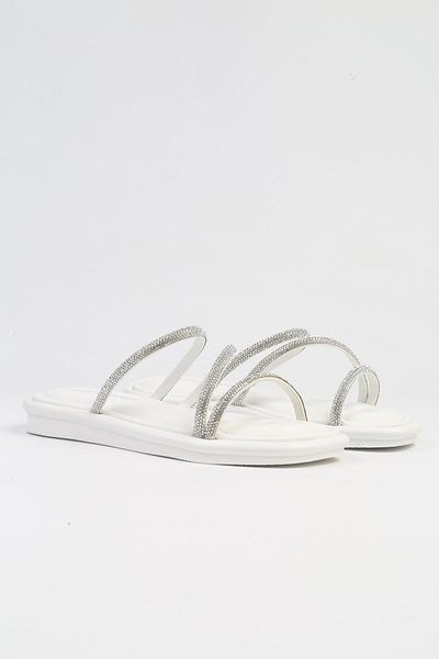 Pierre Cardin ® |   PC-5102-3891 Λευκές-Γυναικείες Παντόφλες