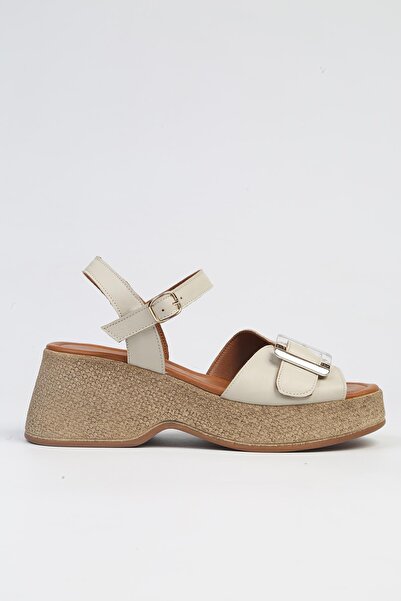 Pierre Cardin ® |   PC-7209- 3807 Μπεζ-Γυναικεία παπούτσια με σφήνα σόλα με τ...