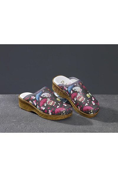 Dr. Mitra Wooden Look Women's Sabo Slippers 688