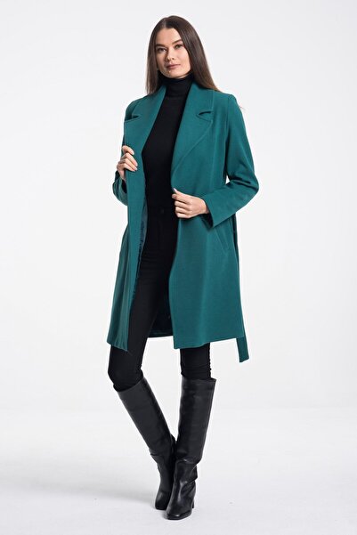 Pitti Γυναικείο παλτό Sea Green (Dark Petrol) 70477
