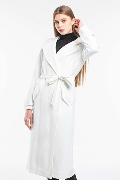 Pitti Women's White Long Coat