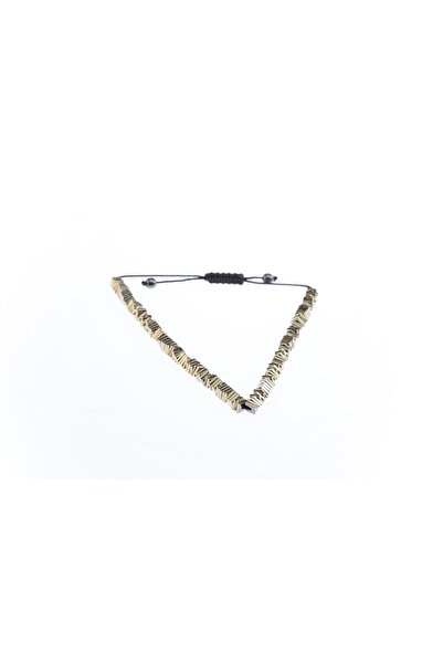 Osse Unisex Hematit Taşlı Makrome Bileklik