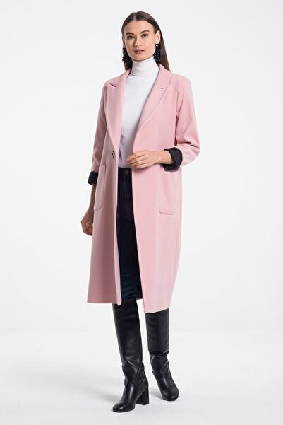 Pitti Palton roz pentru femei 70581