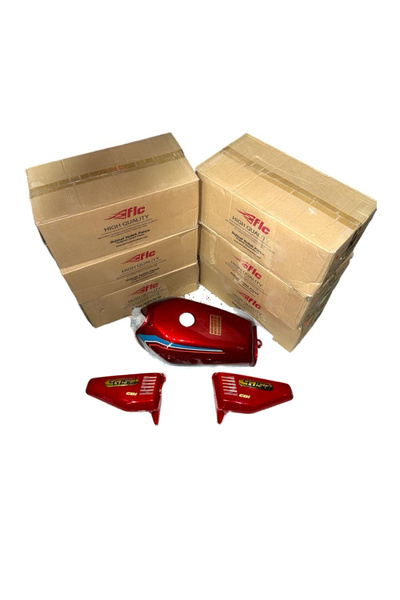 Falcon 150 Cg Benzin Deposu ve Yan Kapaklar Kırmızı Orijinal