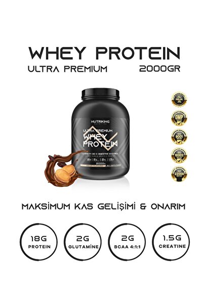 Nutriking Whey Protein Tozu ™ 2000 Gr Bisküvi Aromalı - 80 Servis