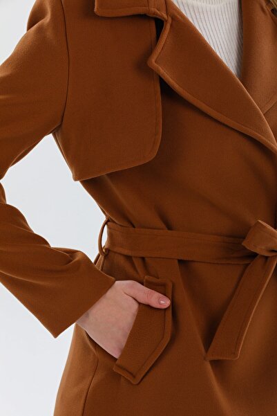 Pitti Women's Tan Brown Windbreaker Coat