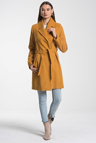 Pitti Women's Mustard Coat 70477