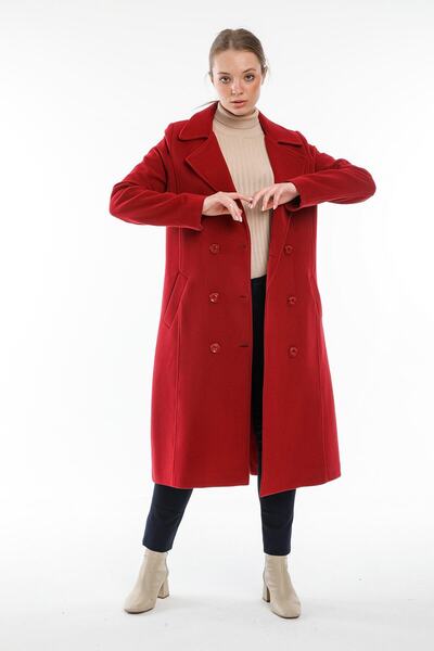 Pitti Kadın Bordo Kaban 70494