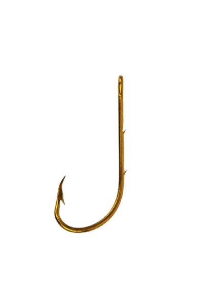 TİONE Bronz Çift Tırnaklı Arkası Delik Dökme Olta İğne 100 Lü  4/0 Numara 92666