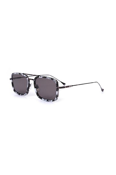 Angel Eyes Stark Sunglasses Rectangular Black Camouflage Frame Black Glass