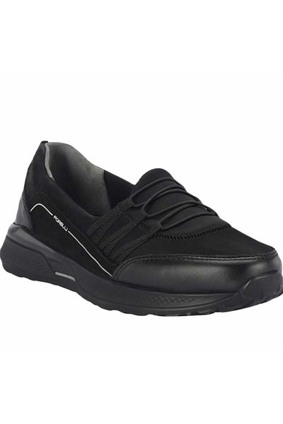 Forelli 46704-G Riba Black Women's Comfort Leather Shoes