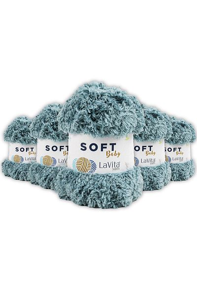 LaVita Yarn Soft Baby Velvet Amigurumi 5 Pack - Πλεκτό στο χέρι Taka Yarn (6032-Arona)