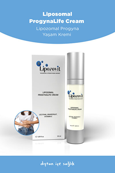 LİPOZOVİT Lipozomal Progynalıfe Krem Progesteron İçeren Krem 50 ml