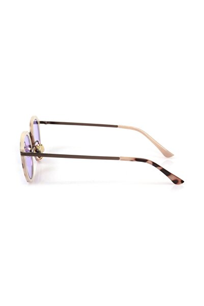 Angel Eyes Women's Sunglasses Oval Speckled Frame Purple Glass