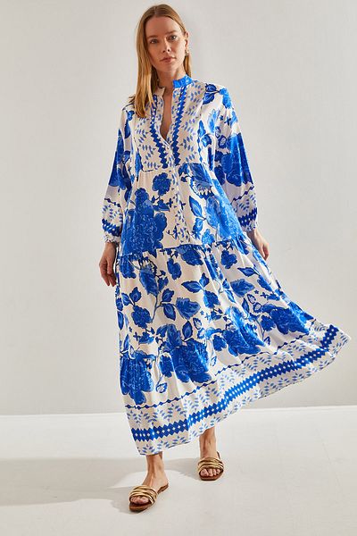 Bianco Lucci Women's Multi Patterned Viscose Dress