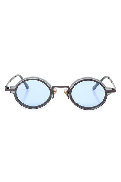 Angel Eyes Transparent Blue Frame Blue Glass Oval Women's Sunglasses Ae9909c15