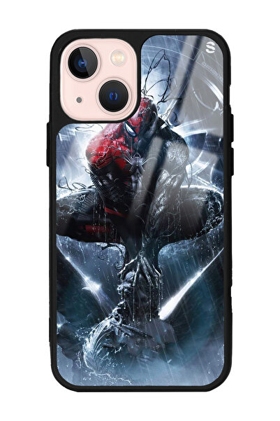 Spoyi iPhone 13 Spiderman Tasarımlı Glossy Telefon Kılıfı
