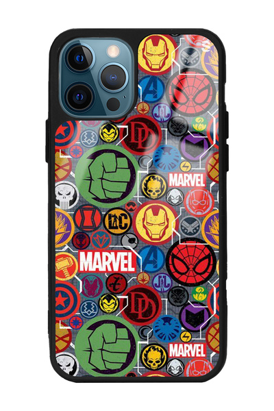 Spoyi iPhone 14 Pro Max Marvel Face Tasarımlı Glossy Telefon Kılıfı