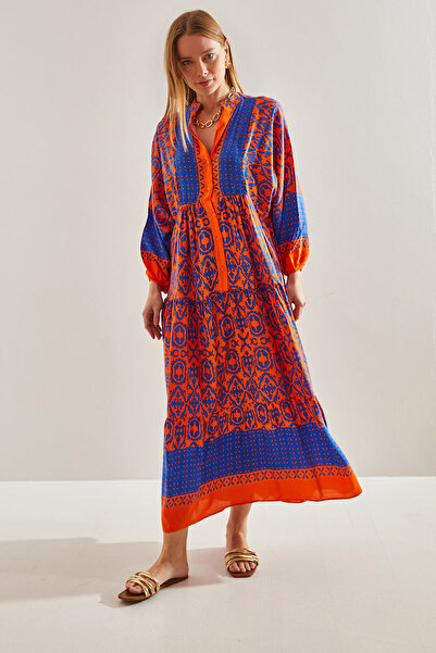 Bianco Lucci Women's Multi Patterned Viscose Dress