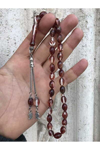 Sultan Telkari Beyzi Model Hareli Toz Kehribar Tesbih