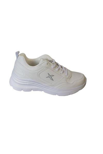 Kinetix KINETIX Women's White Skin Comfort Thick Sole Sneakers