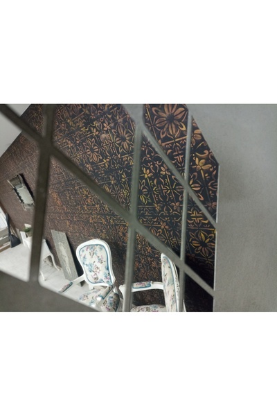 Small Tasarım Ev Ofis Duvar Dekorasyonu Aynalı Pleksi Baklava Desen Görünümlü...