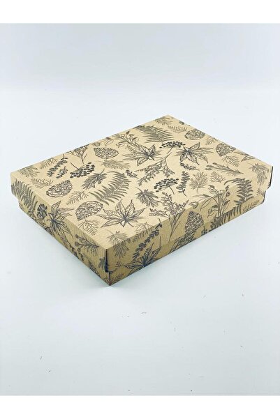 Loner Kutu 22x30x6 Hediyelik Kutu Kraft Kutu Karton Kutu YIlbaşı Kutusu Pasta...