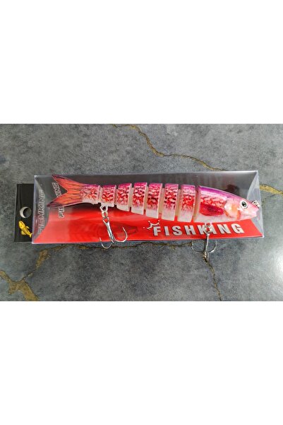 Fish FishKing 13 cm 20 gram 6 Eklemli 3d Görünümlü Rapala Sahte Balık Suni Ye...