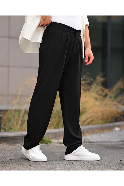 BASEL.CO Baggy Fabric Trousers