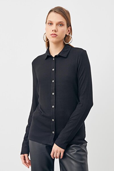 Hanna's by Hanna Darsa Kadın Düğmeli Bluz