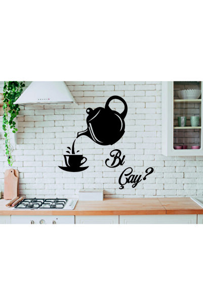 Ste Desing Dekoratif Mutfak Süsü, Çaydanlık, Bi Çay