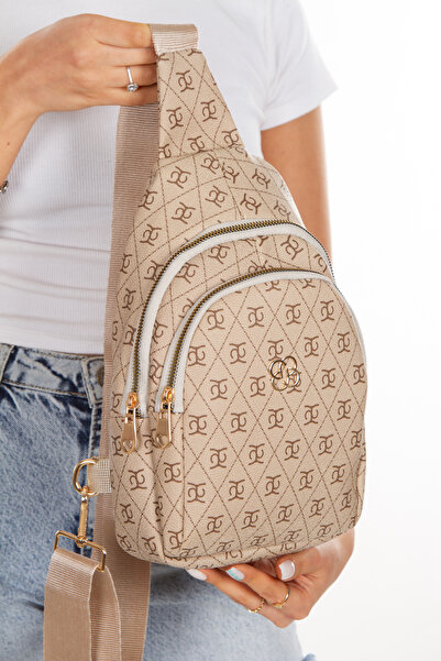 Newish Women's Patterned Cross Shoulder and Waist Bag