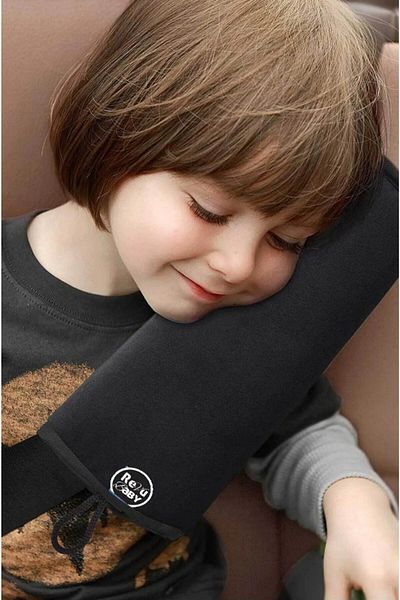 RevuBaby Seat Belt Pillow for Children, Head Neck Travel Pillow in Car, Seat Belt Pad 2 Pieces