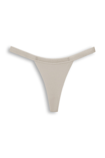 HNX 3-Piece Interlock Laser Cut Honeycomb Rubber Ghost Women's Thong Panties