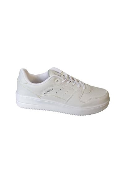 Kinetix KINETIX Unisex 36-40 White Skin Thick Sole Sneaker Daily Sports Shoes