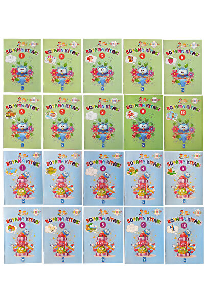 Yıldız Yayıncılık YILDIZ BOYAMA KİTABI EĞLENEREK BOYUYORUM - BENİM RENKLERİM ( 20 Lİ)