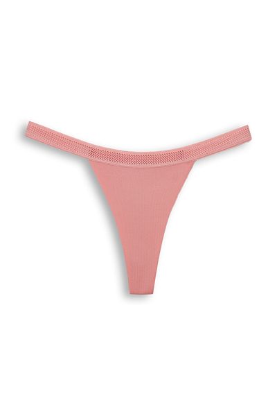 HNX 8-Piece Laser Cut Honeycomb Elastic Women's Thong Pants Set
