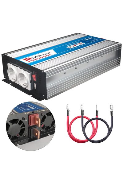 Genel Markalar İNVERTER MODİFİYE SİNÜS 12V 2000W MERVESAN MRW-I-2000-12