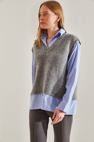 Bianco Lucci Női pólós pulóver