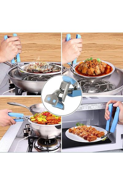Granvex Pan Bowl Holder Handle Pot Pan Tray Holder Practical Plate Holder Tongs