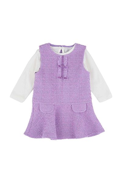 best kids Baby Girl Lilac Double Dress Set