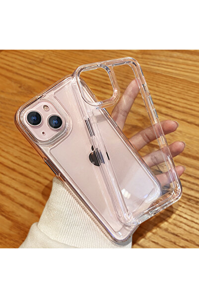 EDELFU İphone 15 Için Şeffaf Arkası Sararmaz Yanları Sararır Ekran Ve Kamera ...