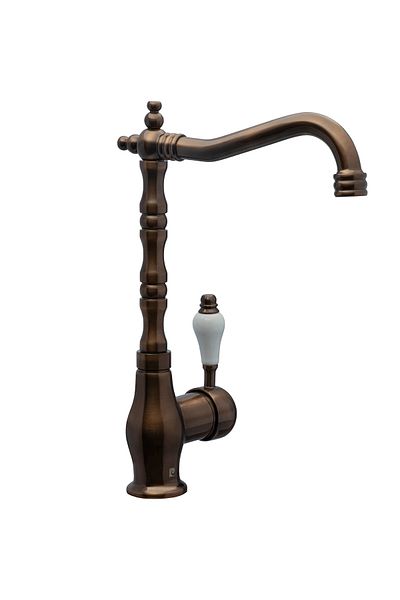 Pierre Cardin Rustic Swan Sink Fixture Antique Copper
